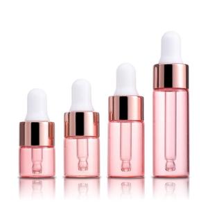 Custom Printed 1ml <strong>2ml</strong> 3ml 5ml Mini <strong>Empty</strong> Glass Samples With Pipette Rose Gold Vial Glass <strong>Dropper</strong> <strong>Bottle</strong> - Product Image 1
