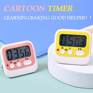 Mini Magnetic Digital Küchen timer Tasche Countdown Kühlschrank Magnet Alarm funktion LCD Square Kunststoff Elektronischer Typ - Product Image 2