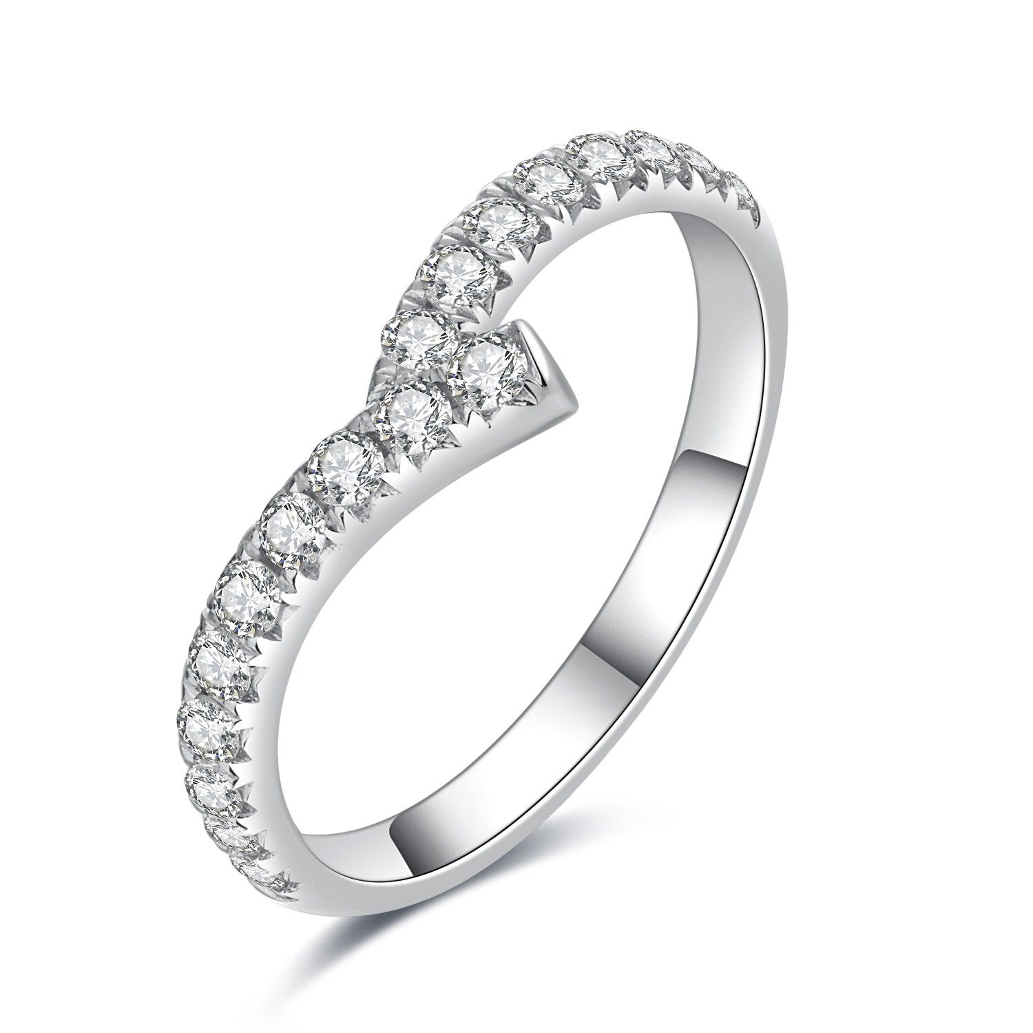 18K White Gold