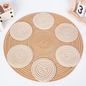 多尺寸日本隔热桌装饰垫跨界编织家用杯垫地垫 - Product Image 5