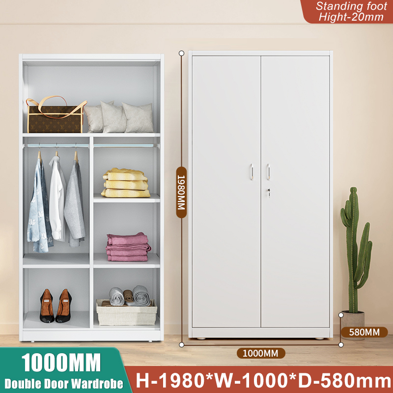 1000MM Double Door Wardrobe