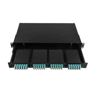19-Inch 1U Rack Mounted Optic Fiber <strong>Patch</strong> <strong>Panel</strong> with Fixed Splice Tray Box Distribution Enclosure for 4G &amp; 3G <strong>Networks</strong>