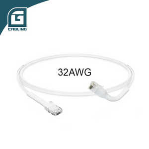Gcabling Ultra ince Patchcord kedi 6 6a bakır ağ Ethernet Lan veri yama kablosu UTP FTP RJ45 Cat6 Cat6a yama kablosu ince - Product Image 4