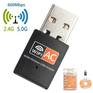 Yüksek kalite kablosuz USB adaptörü 600M Dual Band WIFI WLAN USB WiFi adaptörü alıcı 2.4G 5.8g ağ kartı verici - Product Image 2