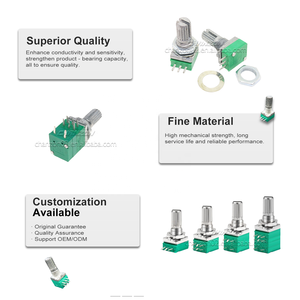 RK097N Single Double Gang <strong>Linear</strong> Rotary <strong>Potentiometer</strong> B5K 10K 20K 50K 100K 250K 3/5/6 Pin RK097 <strong>Potentiometer</strong> for Volume Control - Product Image 4