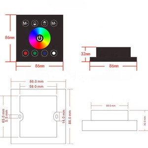 RF RGBW RGB светодиодный контроллер сенсорный экран DC12-24V 18A пульт дистанционного управления канал для RGB RGBW ленточная лента