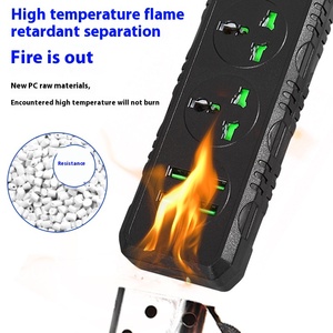 230V Multifunktions-USB-Steckdosen leiste 4 Anschlüsse 3m Haushalts kabel 13A Ausgang ABS Versorgung Mehrere Steckdosen für den grenz überschreiten den Export - Product Image 4