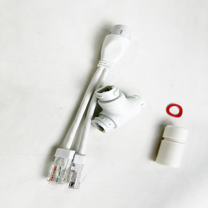 Conector de cableado de red 2 en 1, divisor POE, conector RJ45 de tres vías para instalación de cámara de seguridad - Product Image 5