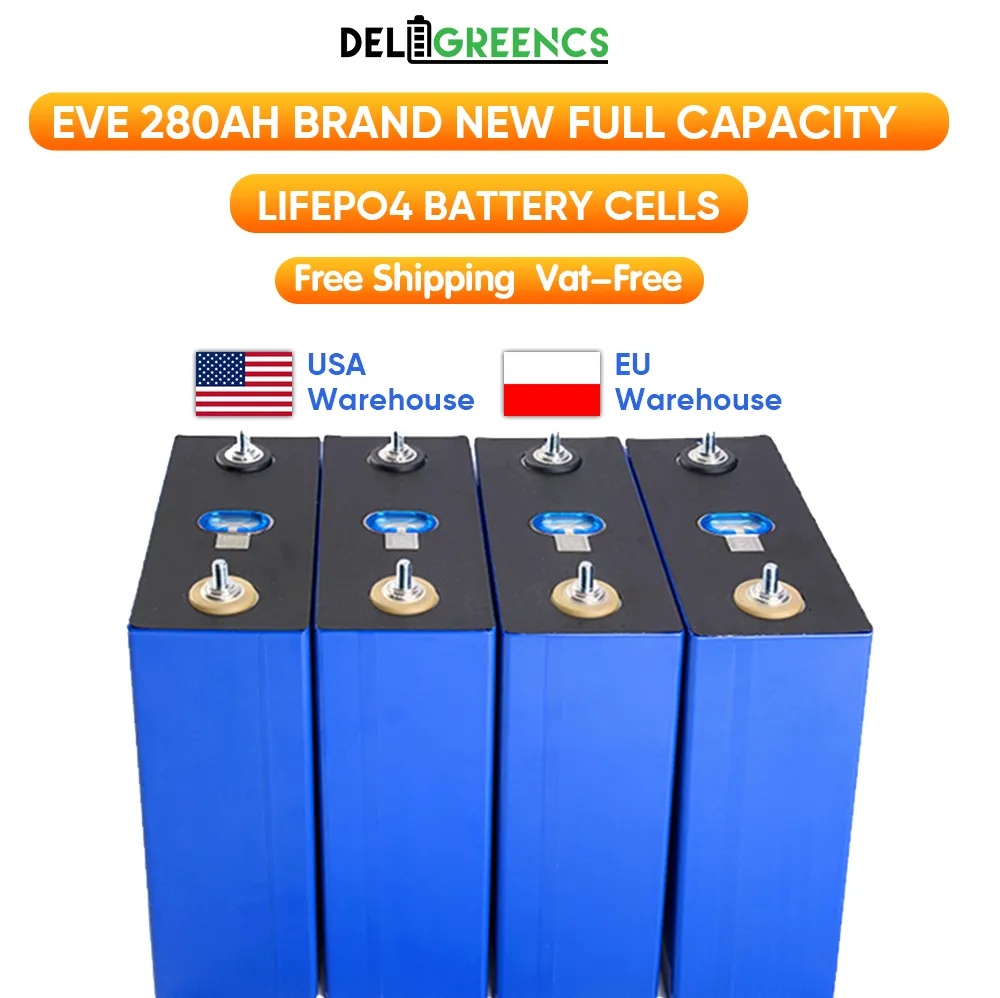 US/PL/RU warehouse stock 3.2V 200ah 100ah 280ah 300ah 150ah 400ah 120ah lithium ion battery lifepo4 batteries cells