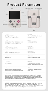 เครื่องเล่นเกมมือถือ RG405V แอนดรอยด์12ในตัวเครื่องอาเขต WiFi รองรับจอยสติ๊ก Google Play Hall - Product Image 6