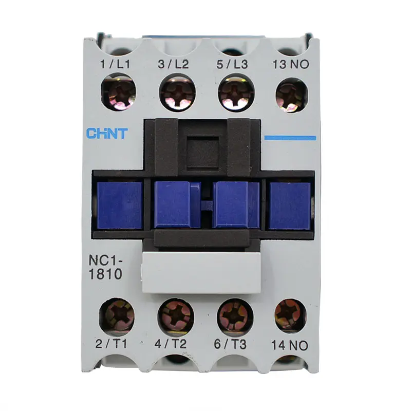 CHINT-contactor magnético NC1 serie 18A 3P AC, de 220V NC1-1810, 380V, 24V, 36V, 42V, 48V, 110V, 127V, 230V, 240V, 400V, 415V, 440V, 480V