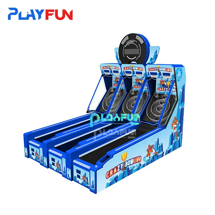 Vente directe d'usine crazy bowling USA populaire amusement arcade monnayeur famille jeu de bowling rachat billet machine de jeu