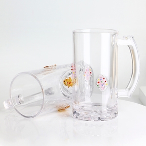 500 ml New <strong>Design</strong> Beer Glass <strong>Mug</strong> <strong>with</strong> Icon Glass <strong>Different</strong> Shape Icon Glass in Factory - Product Image 5