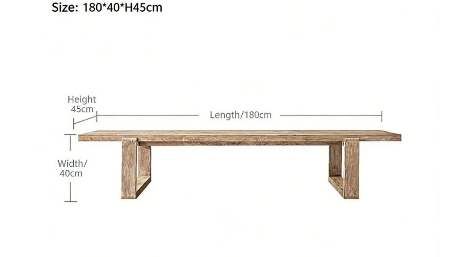 Banc en teck 180*40*H45
