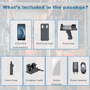 <span class=keywords><strong>Android</strong></span> 14 GMS máy tính cầm tay với dữ liệu thu thập thiết bị đầu cuối máy quét mã vạch tay Grip trường hợp bảo vệ dây đeo tay cái nôi trong kho - Product Image 6