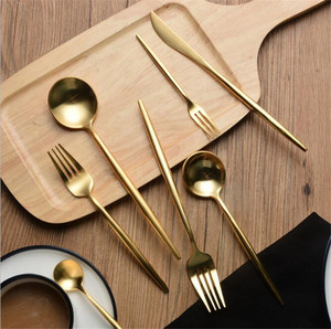 可爱设计金器SS304 18/8不锈钢餐具套装 - Product Image 2
