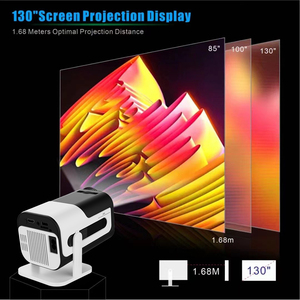 Mini proyector portátil JY320 con 4K Android 11,0 720P nativo 300ANSI 1080P resolución máxima WIFI6 y BT5.0 características Pico - Product Image 5