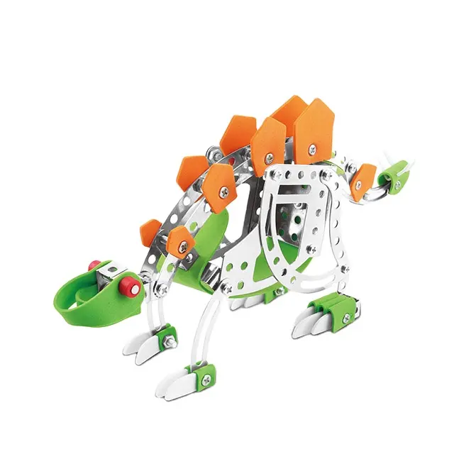 STEM 장난감 교육 정보 3D 빌딩 블록 조립 DIY 금속 퍼즐 조립 키트 공룡 Shantou 장난감