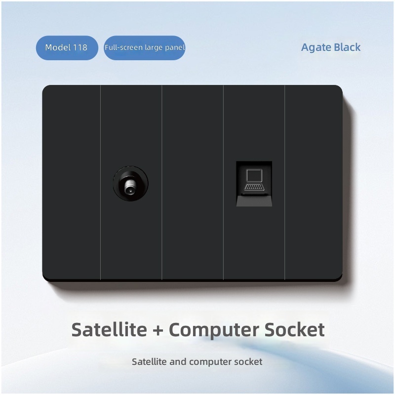 Satellite and computer socket