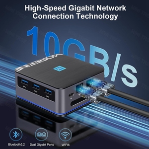 Pocket Mini PC 12th Gen Alder hồ N100 N95 12GB DDR5 ultracompact Túi máy tính kép Lan 3x4K 60Hz wifi6 bt5.2 TV Box win11 - Product Image 3