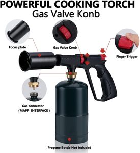 Đa-Mục Đích Xách Tay Nhiệm Vụ Nặng Nề Nấu Ăn Lpg Bắn Đầu Đốt Sưởi Ấm Weed Khí Mapp Propane Hàn Ngọn Đuốc - Product Image 2