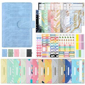 Krokodil muster PU Leder Budget Buch A6 Binder <span class=keywords><strong>Notebook</strong></span> Budget Binder Einsätze A6 Budget Sheets