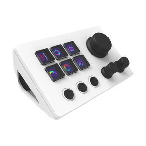 Soporte Multi-idioma LCD Macro Teclado 6-teclas 3 Perilla Teclado DIY Programable Macro Pad con Perilla Compatible Win Mac OS