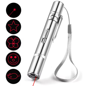 Laserpointer mit 5 einstellbaren Mustern USB-Auflade laser Long Range 3 Modi Training Chaser Interaktives Katzen hunde lasers pielzeug