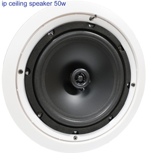 IP PA audio <strong>system</strong> ceiling speaker 50W with 6-8 inch speaker built-in power amplifier support SIP/IP/WIFI/POE optional - Product Image 4
