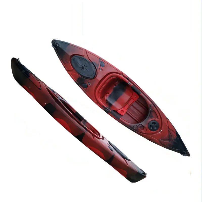 Manufacturer 300 cm HDPE plastic single sit in single ocean kayak with big capacity