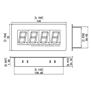Mehrfarbiges Display Programmier bare LED-Ziffer Digital Tube Chip Segment LED-Anzeige 1,2 Zoll 4-stellige Anzeige