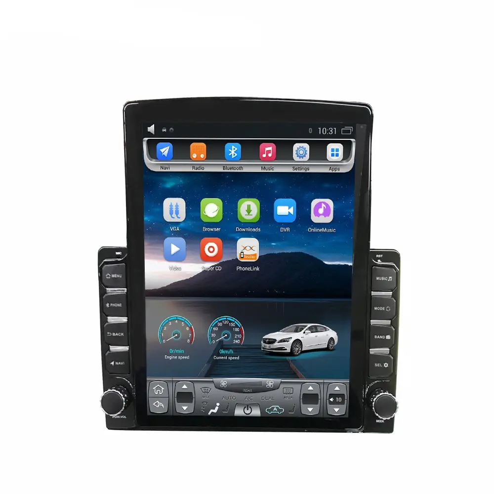 9,7 pulgadas Universal Tesla reproductor de DVD del coche de la pantalla de navegación GPS Radio para VW Skoda ford KIA Hyundai Toyota