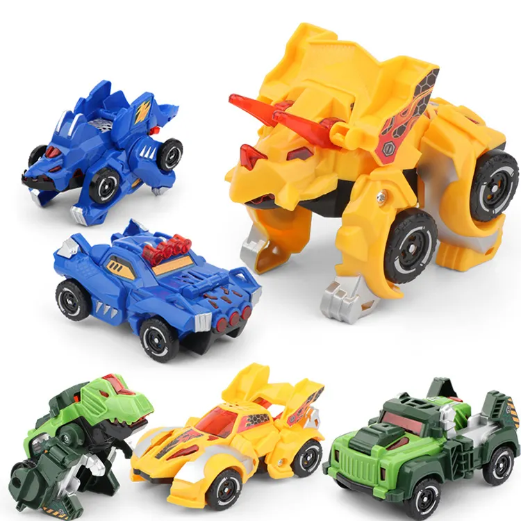 Funny Deformation Dinosaur Model Inertia Baby Small Children Vehicle Boys Toys Car