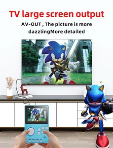คอนโซลเกมมือถือ R100ใหม่คอนโซลเกม MD มินิ100-in-one คลาสสิกย้อนยุคพร้อมการสื่อสาร Wi-Fi หน้าจอสีมือถือ - Product Image 4