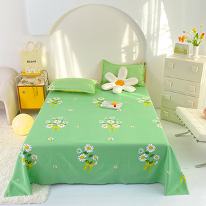 热销工厂供应商超细纤维床单套装印花平板床单 - Product Image 6