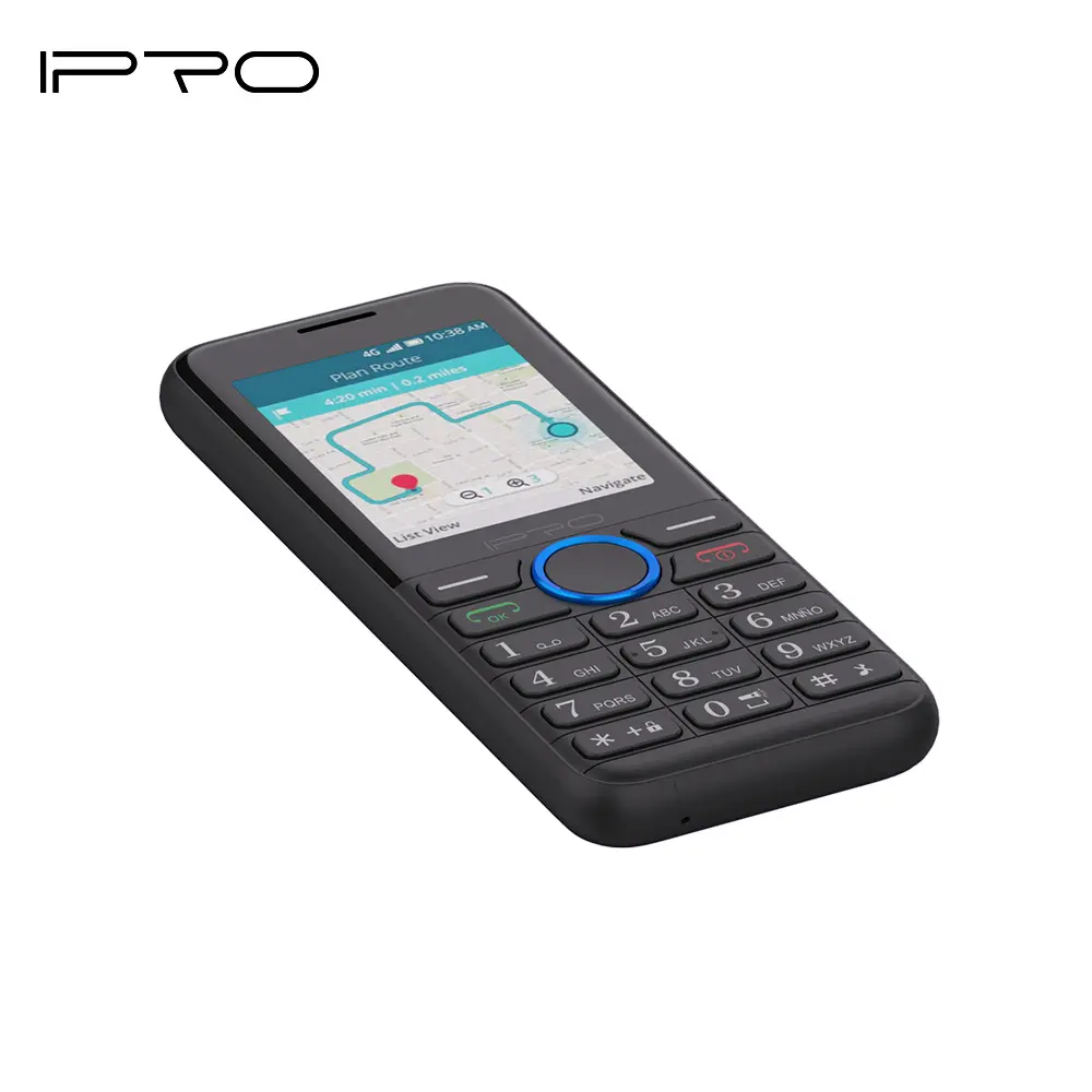 Ipro K2 4G teléfonos móviles tarjeta SIM dual con Kai OS compatible con Whats App 4G + 512MB gran memoria 2,4 pulgadas pequeña función de teléfono
