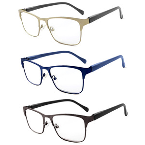 Tùy chỉnh lunettes de bài giảng kim loại vuông khung hai tròng photochromic người đàn ông Phụ Nữ Kính đọc sách với Hộp bao bì - Product Image 2