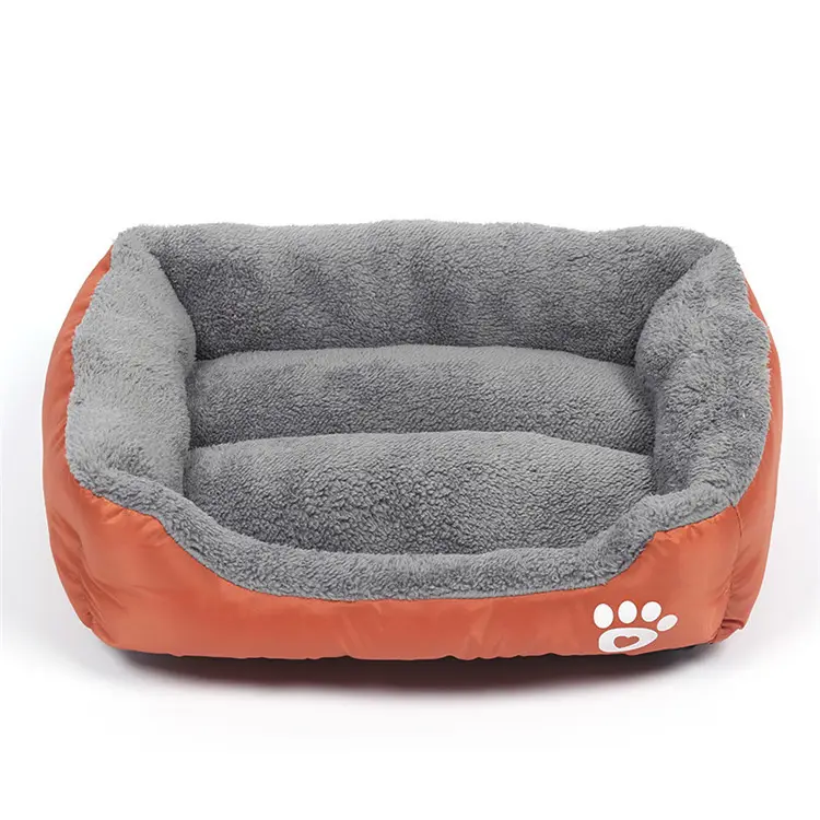 Hot Sale Rechteckiges Bett Memory Foam Hund Katzen fell PP Baumwolle Haustier betten für kleine mittelgroße Hunde und Hunde