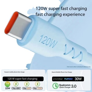 Werks großhandel Typ C 6A Supers chnell ladekabel 120W Hochgeschwindigkeits-Daten übertragungs kabel USB-Kabel Typ C für Smartphones - Product Image 3