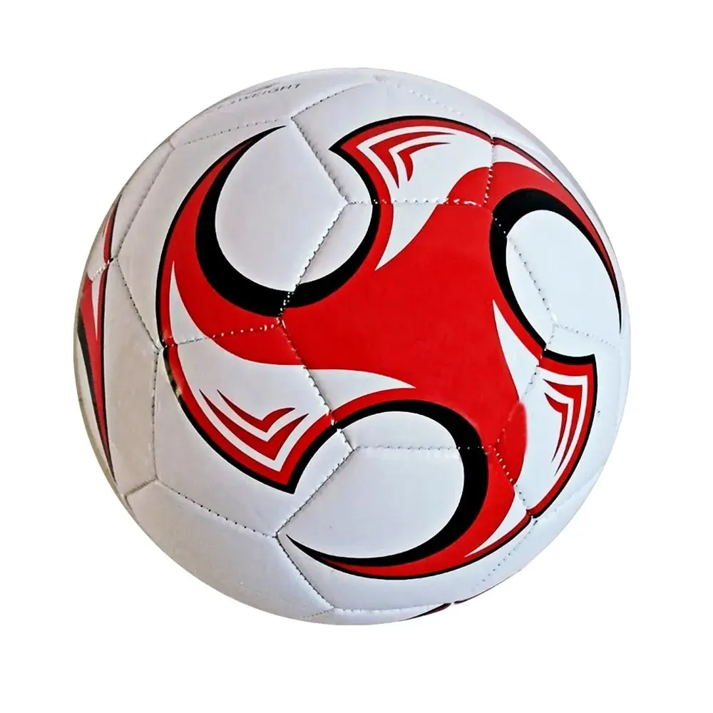 クラシックレッド旋風スタイルサッカーボールサイズ3子供スポーツ安い1.6mm PVC素材サッカーステッチトレーニングボール