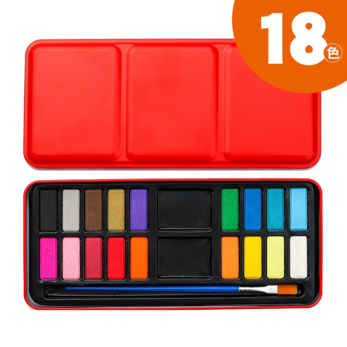 Boîte fer rouge 18 couleurs