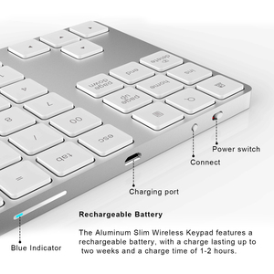 <strong>Bluetooth</strong> Number Pad Aluminium <strong>Keyboard</strong> Teclado <strong>Numeric</strong> Para Laptop Wireless <strong>Numeric</strong> <strong>Keypad</strong> for Apple