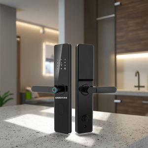 Akıllı kilit WIFI Tuya Ttlock APP kontrol parmak izi elektronik dijital dokunmatik ekran kodu anahtar akıllı kapı kilidi - Product Image 1