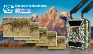 Беспроводная камера с датчиком движения 8MP 720P HD для охоты и домашнего наблюдения DIY - Product Image 4