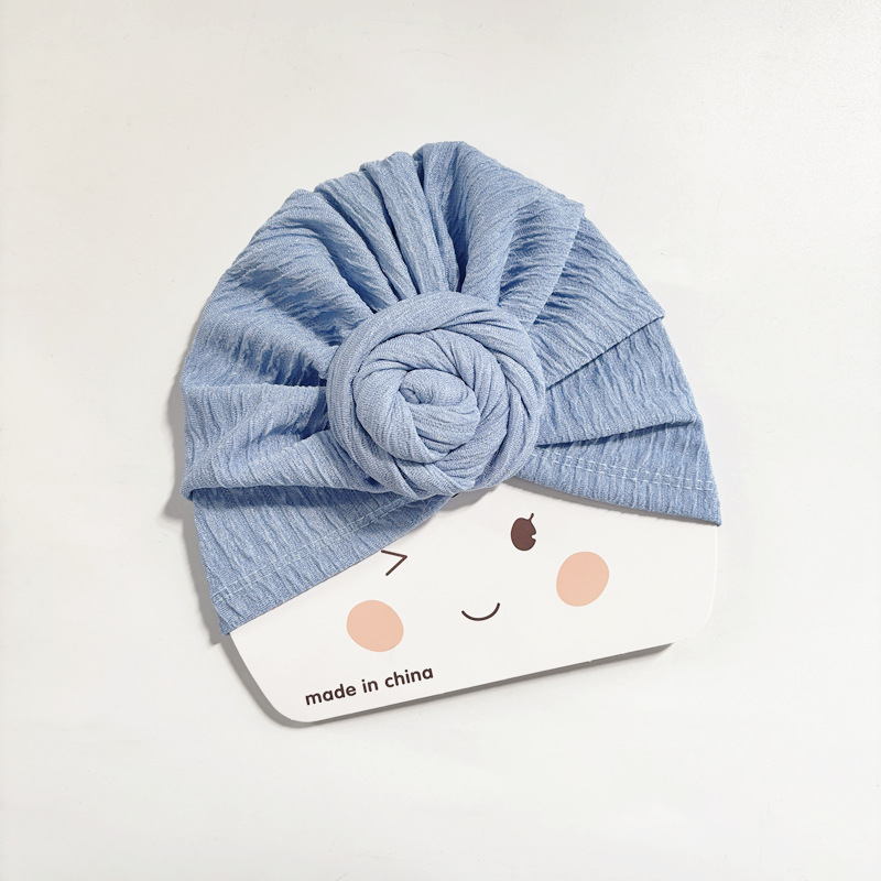 Blue-wavy snail hat