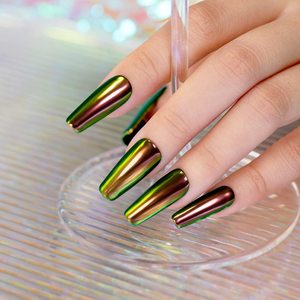 Custom 5ml 6 Color Aurora Series Liquid Chrome Powder Metallic Mirror Nail Gel <strong>Set</strong> for Nail Salon - Product Image 6