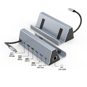 Hub di trasmissione Hd 4k con interfaccia di cavo di rete X522 mozzo Usb multifunzione 7-in-1 3.0 mozzo di tipo c trasmissione ad alta velocità - Product Image 2