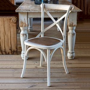 İstistackable parti X geri kiralama olaylar kireç yıkama reçine beyaz Crossback sandalye Rattan koltuk