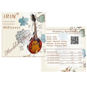 IRIN M101 Full Set Mandolin <strong>Strings</strong> Bronze Wound Stainless Steel Silver &amp; Gloden Color (.010-.034) Instrument <strong>Strings</strong>