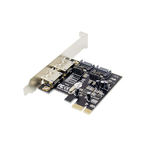 ASM 1061 2ポートSATA2ポートeSATA6GPCIExpressコントローラーカードPCI-eからSATAIII3.0へのコンバーターSATA3.0 - Product Image 3